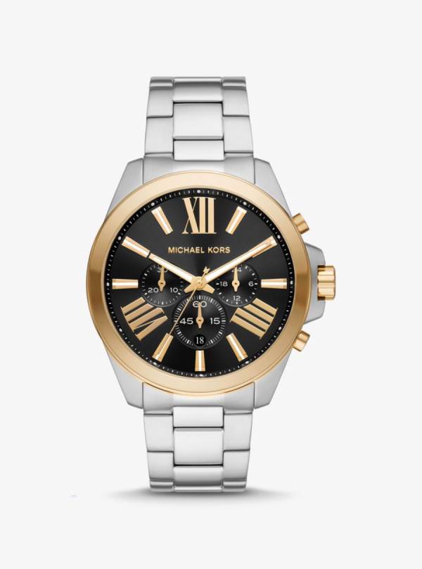 Panske Oversized Hodinky Michael Kors Oversized Wren Two-Tone Titán Meď - Hodinky Michael Kors Nejlevnejsi | MLGOP-2831